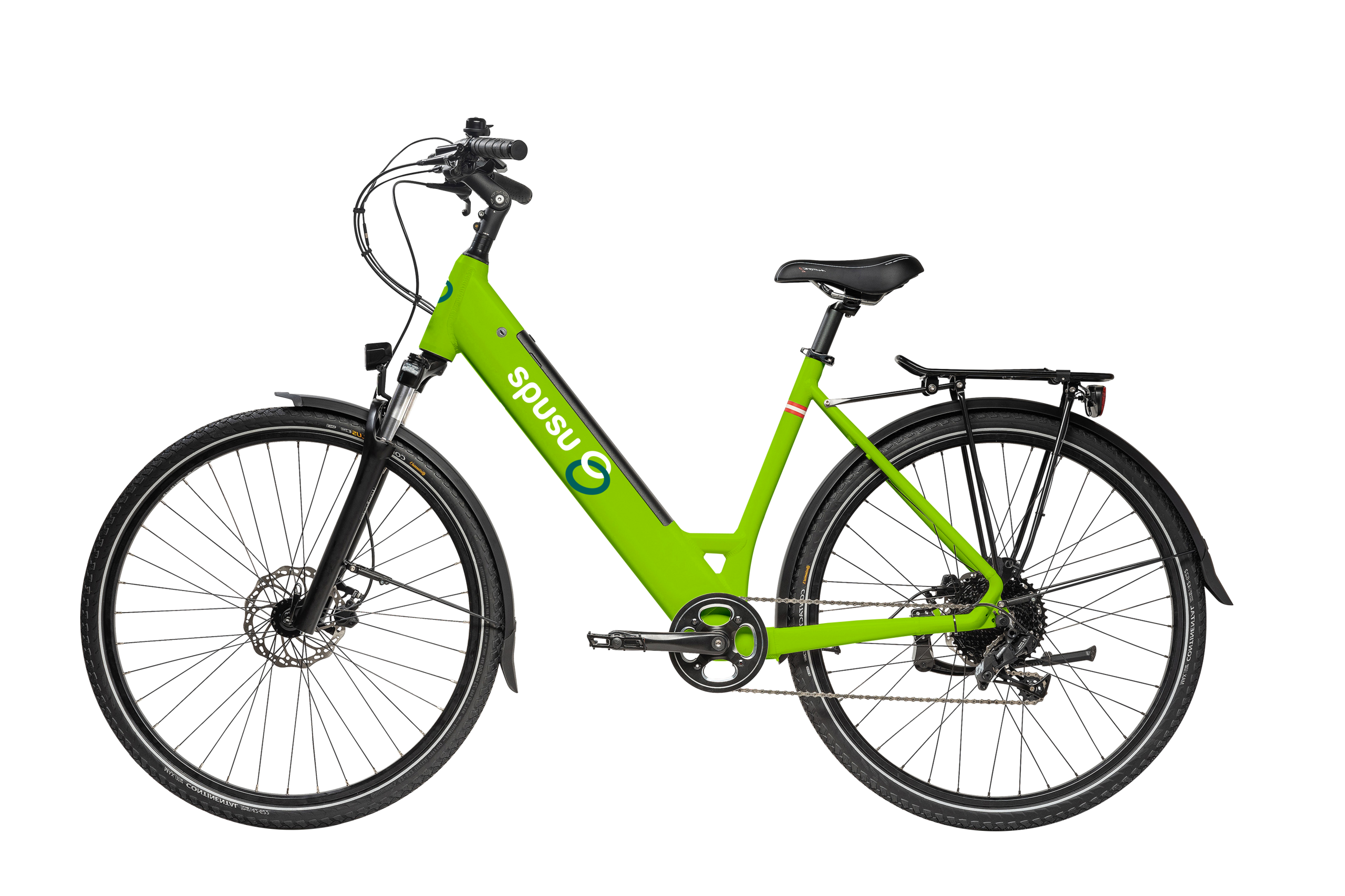 Grünes E Fahrrad