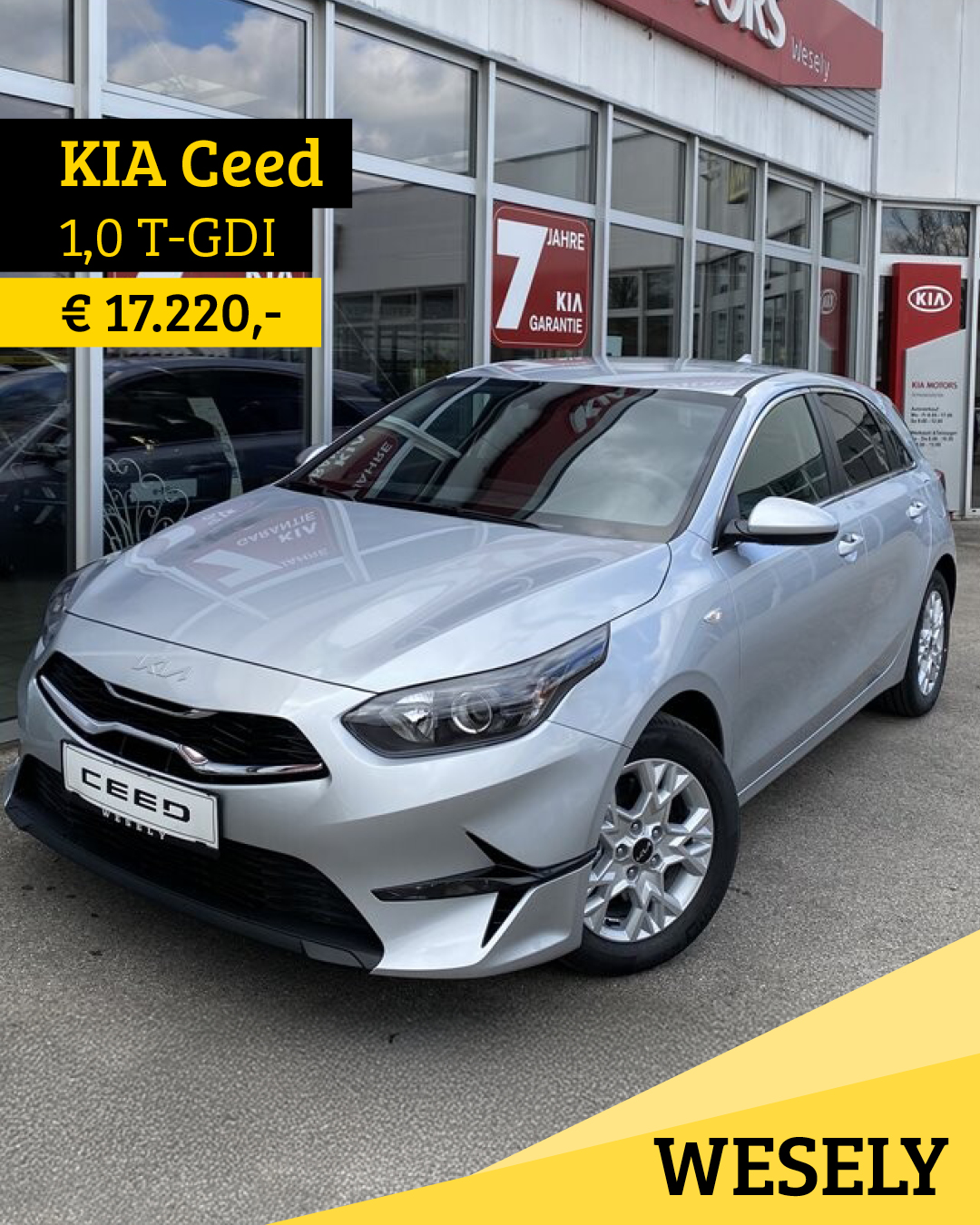 KIA ceed 1,0 T-GDI GPF Silber